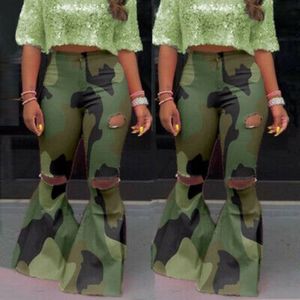 Woman Camo Jeans
